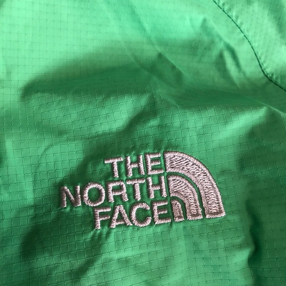 Green North Face Rain Coat - Picture 2 of 3